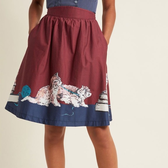 modcloth cat skirt